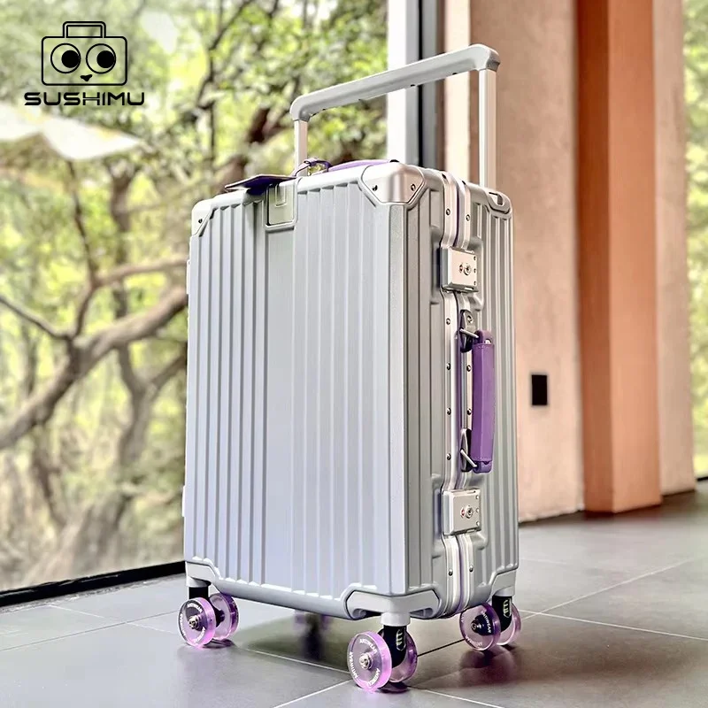 Women's Wide-Tube Telescopic Handle Luggage 2025 New Style 20-inch Carry-On Suitcase - AliExpress Luggage