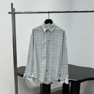Retro Plaid Cotton Long Sleeve Shirt Women's Loose Fit Button up Slimming Design Chest  Knot Embroidery Commute Style - AliExpress Shirts & Blouses