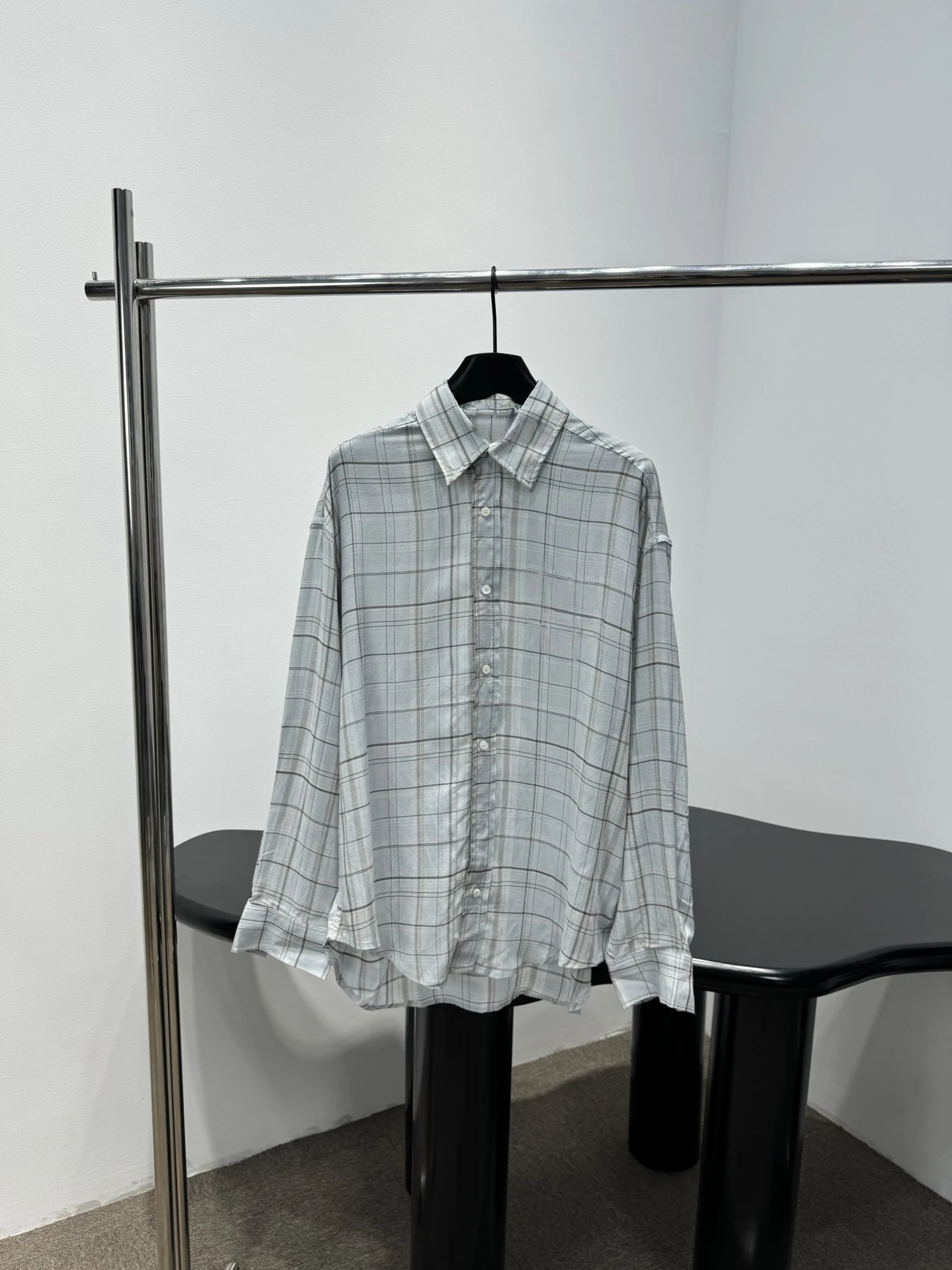 Retro Plaid Cotton Long Sleeve Shirt Women's Loose Fit Button up Slimming Design Chest Knot Embroidery Commute Style - AliExpress Shirts & Blouses