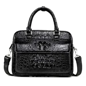 LINSHE crocodile briefcase male business handbag business crocodile leather bag - AliExpress Women's Handbags