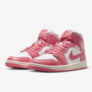 Nike Authentic Jordan 1 Mid Women's Lace-Up Sports Casual Shoes BQ6472-186 - AliExpress Sneakers
