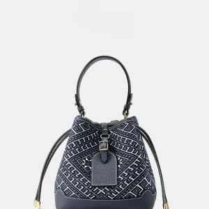New High-end Women's Handbag, Chinese Style Cowhide Printed Fashion Handmade Shoulder Bucket Bag - AliExpress Women's Handbags