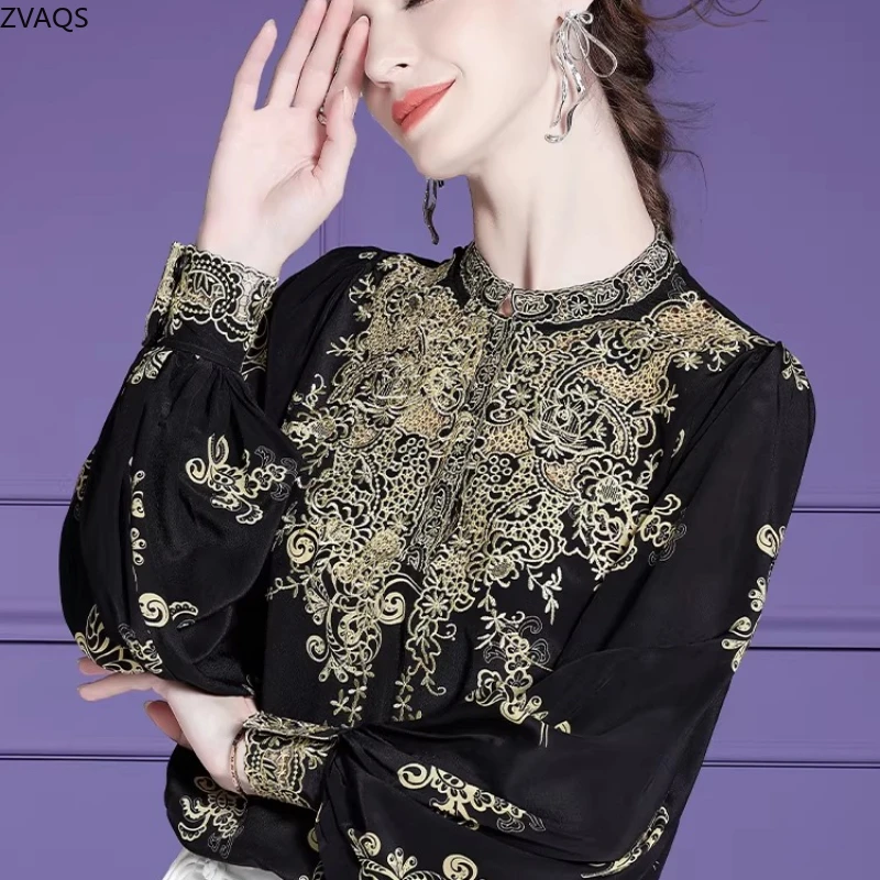 AYUNSUE 100% Mulberry Real Silk Womens Tops Elegant Blouses for Women Spring Summer Clothes Fashion Blouse Women Платье Женское - AliExpress Shirts & Blouses