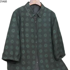 ZVAQS 100% Mulberry Silk Woman Clothes 2026 Xiangyunsha Mulberry Silk Shirt Plus Size Blouse Elegant Mom Wear for Women고퀄 티셔츠 - AliExpress Shirts & Blouses