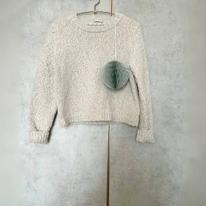 Loose Fit Knitted Wool Blend Sweater with Pearl Detail round Ne Long Sve Bla Cherry Garden Outerwear for Women - AliExpress Sweaters&Jumpers