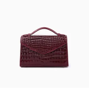 envlangnvbao  Crocodile leahter bag women Handheld Single Shoulder Letter Package female bag - AliExpress Women's Handbags