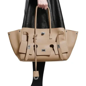 Fashionable Large Capacity Commuter Tote Bag Relaxing Feel Single Shoulder Bag Soft Structure Daily Use PU Strap Crossbody Bag - AliExpress Women's Handbags