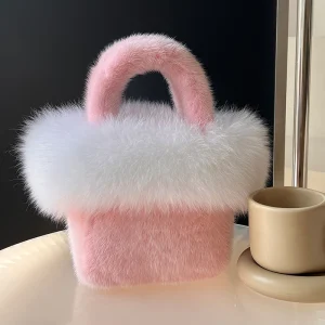 Rea Mink Fur Bag Shoulder Bag Luxury Women Purses And Handbags High Quality Fur Fashion Designer Crossbody Bags For Women - AliExpress Women's Handbags
