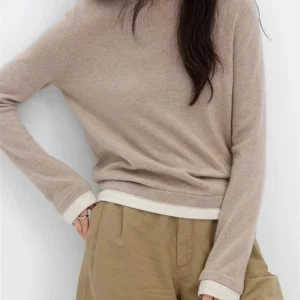 New Woman clothing 100% Cashmere Sweater O- Neck Long Sleeves Knitted Pullover Korean Style Oversized for Autumn and Winter top - AliExpress Sweaters&Jumpers