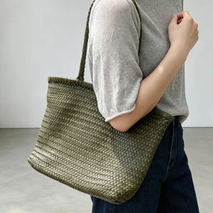 Top-grain Vegetable-tanned Leather Tote Bag - AliExpress Women's Handbags