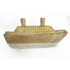 WHTUOHENG Boat Gold Diamond Wedding Bridal Crystal Evening Bags Women Party Dinner Clutch Purse Minaudiere Bag Rhinestone Purses - AliExpress Women's Handbags