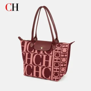 CH Letter Print Tote Bag Ladies Designer Style Handbag Large Capacity Daily Shoulder Bag For Office And Weekend Use - AliExpress Women's Handbags
