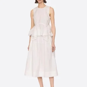 Elegant Asymmetric Waist-Cinching Sleeveless Top with Elastic Waist Half Skirt Women's Fashion Loose Fit round Neck Shirt - AliExpress Shirts & Blouses