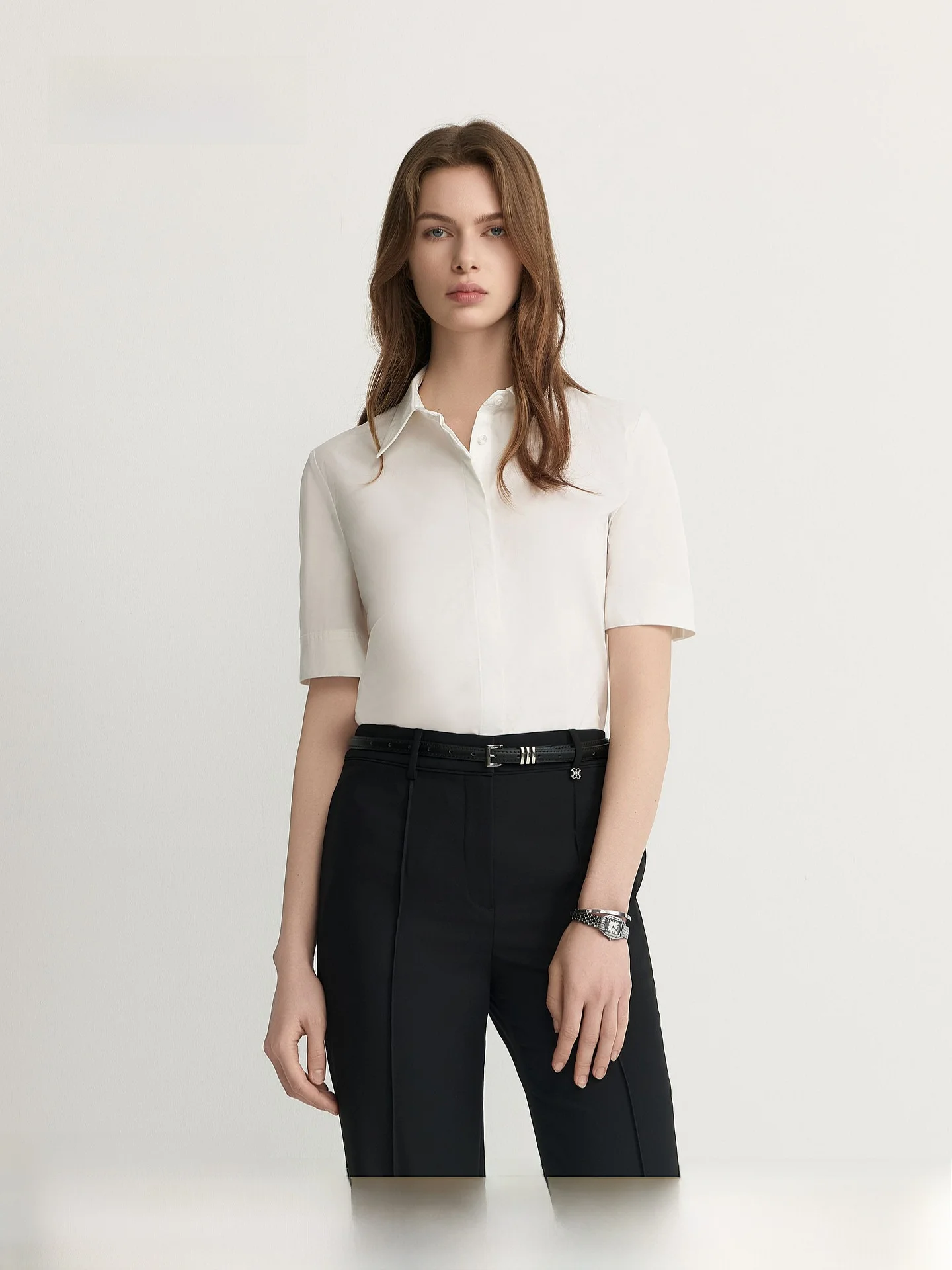 PRICH Casual Loose Color Shirt Summer New Style Short Sleeve Turn-down Collar Women's Top Comfortable Polyester Fiber - AliExpress Shirts & Blouses