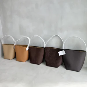 Dave&di Minimalist French Retro Soft Leather Bucket Bag Women's Bag Large Capacity Tote Bag Underarm Bag Handheld Shoulder Bag - AliExpress Travel Bags