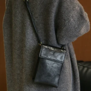simple high quality first layer cowhide ladies small shoulder crossbody bag outdoor daily luxury genuine leather phone bag - AliExpress Women's Handbags