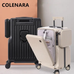 COLENARA Cabin Suitcase Multifunctional Boarding Box 20 Inches Student ABS + PC Trolley Women's Universal Wheel Rolling Luggage - AliExpress Luggage
