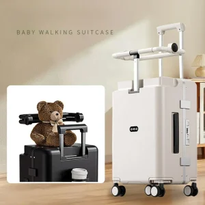 New Baby Travel Suitcase Children Can Sit in A Parent-child Rolling Suitcase Large Capacity Women's Suitcase, Rideable - AliExpress Luggage