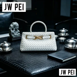JW PEI Designer Woven Leather Top Handle Bag Women Solid Black Braided Texture Gold Buckle Formal Evening Clutch - AliExpress Women's Handbags