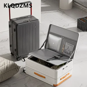 KLQDZMS ABS+PC Suitcase New 20 Inches Boarding Box 24"26" Multi-function Trolley Case USB Charging Women's Cabin Luggage - AliExpress Luggage