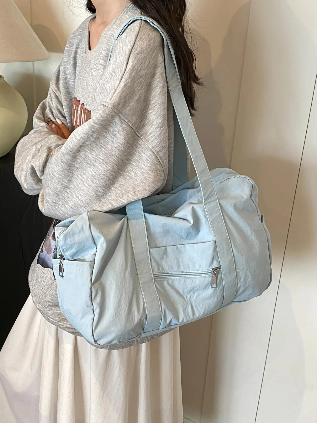 Lightweight Large Capaci Travel Bag ort Trip Busin Trip Bag Storage Fitn Bag Women's Sle Durable Nylon Material - AliExpress Travel Bags