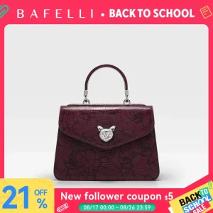 2026 BAFELLI CAT WOMEN'S NEW FASHION HANDBAG LADY STYLISH BUSINESS FEMALE LEATHER LUXURY BRAND CASUAL OL FLORAL WINE PURSE - AliExpress Women's Handbags