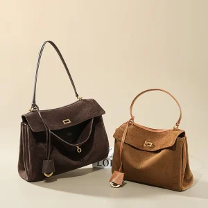 2026 New Large Capacity Commute Tote Bag Women Frosted Cowhide Shoulder Bags Female High-Grade Genuine Leather Handbag - AliExpress Women's Handbags