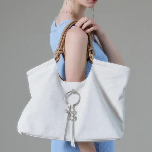 JACD Beach Park Loose Tote Bag Women Large Capacity Single Shoulder Holiday Bag Original Design Magnetic Buckle Soft Leather - AliExpress Women's Handbags