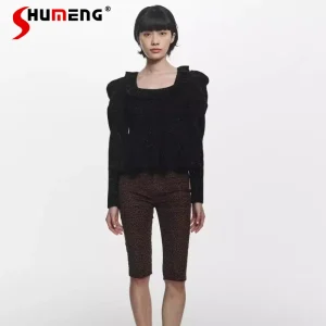 2026 Spring Women's Japanese Sweet Square Neck Sweater Lady Daily Basic Slim Casual Sweater French Elegant Knitted Top Pullover - AliExpress Sweaters&Jumpers