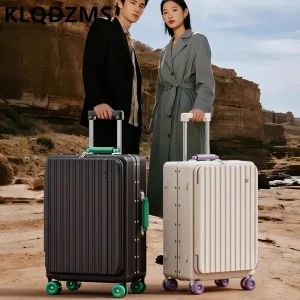 KLQDZMS Aluminum Frame Suitcase Large Capacity PC Trolley Boarding Case 20"24"26"28 Inch Women's Password Box Cabin Luggage Bag - AliExpress Luggage