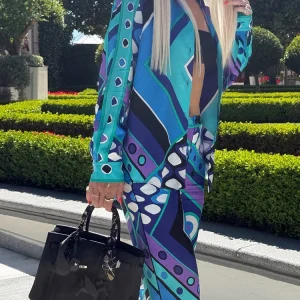 Spring Summer Fashion Outdoors Daily Casual Vintage Pattern Print Silk Blouses Women's Turn-down Collar Loose Long Sleeve Shirt - AliExpress Shirts & Blouses