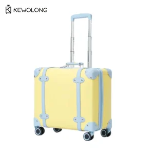 Vintage PU Leather Small Suitcase 14/16/18 Inch, Lightweight Trolley Luggage Bag, Travel Carry On Suitcases for Business Women - AliExpress Luggage