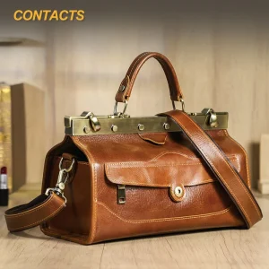 Full Grain Genuine Leather Multi Layered Women's Handbag High-end Hardware Lock Genuine Leather Women's Crossbody Bag Travel Bag - AliExpress Women's Handbags