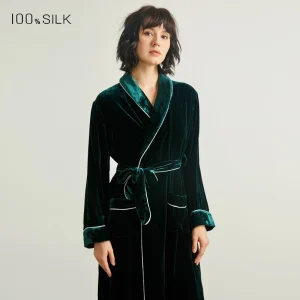 Elegant French Velvet Bridal Robe Long Sleeve Thick Warm Bathrobe for Women Silk Velvet Wedding Morning Gown Loungewear - AliExpress Women's Sleep & Lounge
