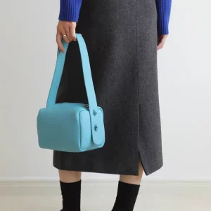 Blue Fashion Genuine Leather Women Tote Pillow BagHandbag Simple Real Leather Lady Underarm Shoulder Crossbody Bag New - AliExpress Women's Handbags