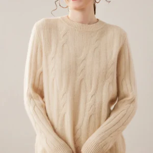 100% Cashmere Sweater Woman Pullover Clothes 2025 New Collection Knitwear High Quality Autumn Winter Soft Thick Cable Knit Tops - AliExpress Sweaters&Jumpers