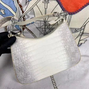 Himalaya White Color Latest Designer 2026 New 100% genuine crocodile leather cross body bag alligator skin lady shoulder bag - AliExpress Women's Handbags