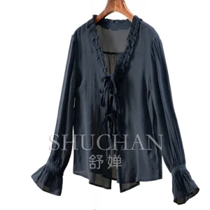 Lyocell Ramie V-Neck Shirt Shawl Women 65M8 Blusas De Mujer Bonitas Y Baratas Tops Women 2026 - AliExpress Shirts & Blouses