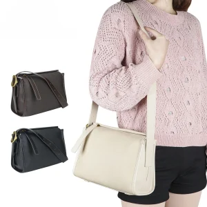 Luxury Designer Fashion Crossbody Bag For Women Solid Color Genuine Leather Shoulder Purse Large Capacity Commuter Handbag Pouch - AliExpress Women's Handbags