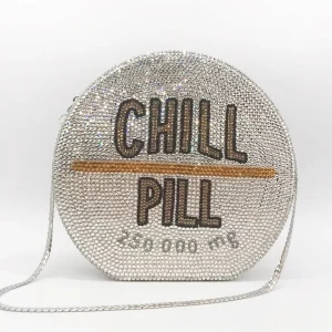 CHILL PILL Diamond Metallic Crystal Evening Clutch High-End Women's Formal Party Handbag Lady Stone Clutch Bag For Ladies Bags - AliExpress Women's Handbags