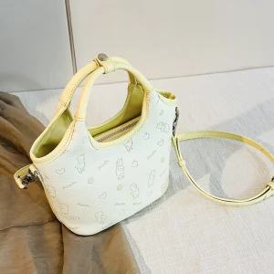 Genuine Disney Purses And Handbags Original Case Winnie The Pooh Genuine Joint Printed Handbag Women's Cream Wind Shoulder Bag 3 - AliExpress Women's Handbags