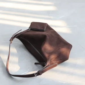 Genuine Leather Vintage Small Crossbody Tote For Women Luxury Zipper Shoulder Bags Soft And Versatile Handbag - AliExpress Women's Handbags