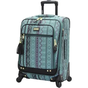 Lightweight Turquoise Spinner Carry-On Luggage with 4 Wheels, 20in for Men and Women - AliExpress Luggage
