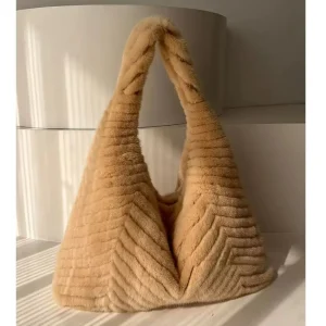 Luxury Large Women's Real Mink Fur Bag Fluffy Fur Tote Bag Woman Designer Shoulder Bags Exquisite Mink Fur Handbag Underarm Bag - AliExpress Women's Handbags