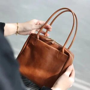 Women Casual Style Handbag Luxury Genuine Leather Small Size Zipper Tote Portable And Practical Soft Square Bags - AliExpress Women's Handbags