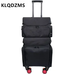 KLQDZMS Cosmetic Case Women's Oxford Cloth Beauty Manicure Tool Box Large-capacity Cosmetic Bag Two-in-one Rolling Suitcase - AliExpress Luggage
