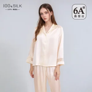 Autumn Winter New Women's High-End Silk Long Sleeved Pants 2PCS Pajamas Set 100% Mulberry Silk Lightweight Luxury Loungewear - AliExpress Women's Sleep & Lounge
