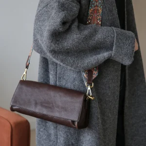 Simple casual vegetable tanned cowhide women's shoulder bag weekend shopping luxury soft genuine leather ladies crossbody bag - AliExpress Women's Handbags
