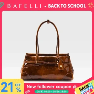 Genuine Leather Boston Handbag Women's 2026 New Oil Wax Leather Baguette Bag Shoulder Crossbody Vintage Large Capacity - AliExpress Women's Handbags