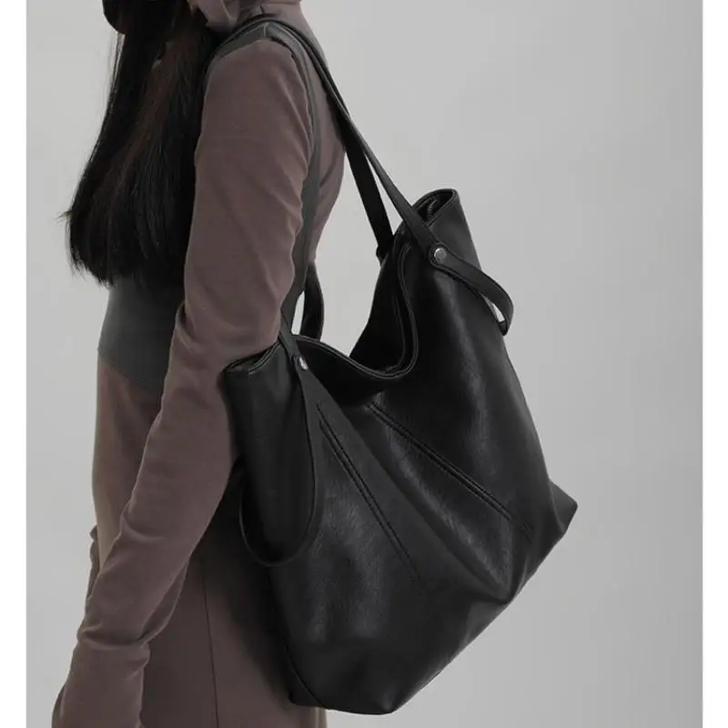 2026 New First Layer Cowhide Super Large Capacityshoppers Tote Bag Fashion Simple Everything Withfamous Designer Leather Handbag - AliExpress Women's Handbags